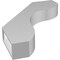 Ekena Millwork 3-in. W x 18-in. D x 24-in. H Stanfield Architectural Grade PVC Knee Brace BRCP03X18X24STA - alternate 4